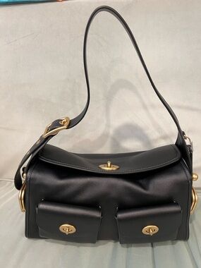Coach Turnlock Haversack Bag Color Black Brand New